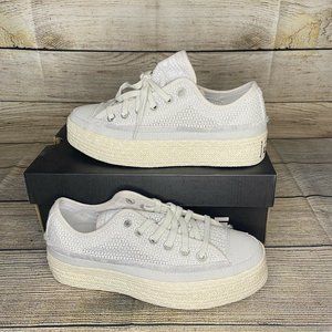 Converse Summer Getaway CT All Star Espadrille Gray Women's Size 6 567688C